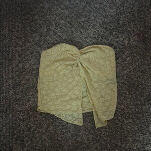 Floral Lace Strapless Top